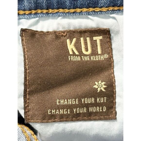 Kut from the Kloth Womens Hi Rise Boyfriend Jeans Blue Denim Light Wash Size 14 - Picture 7 of 12